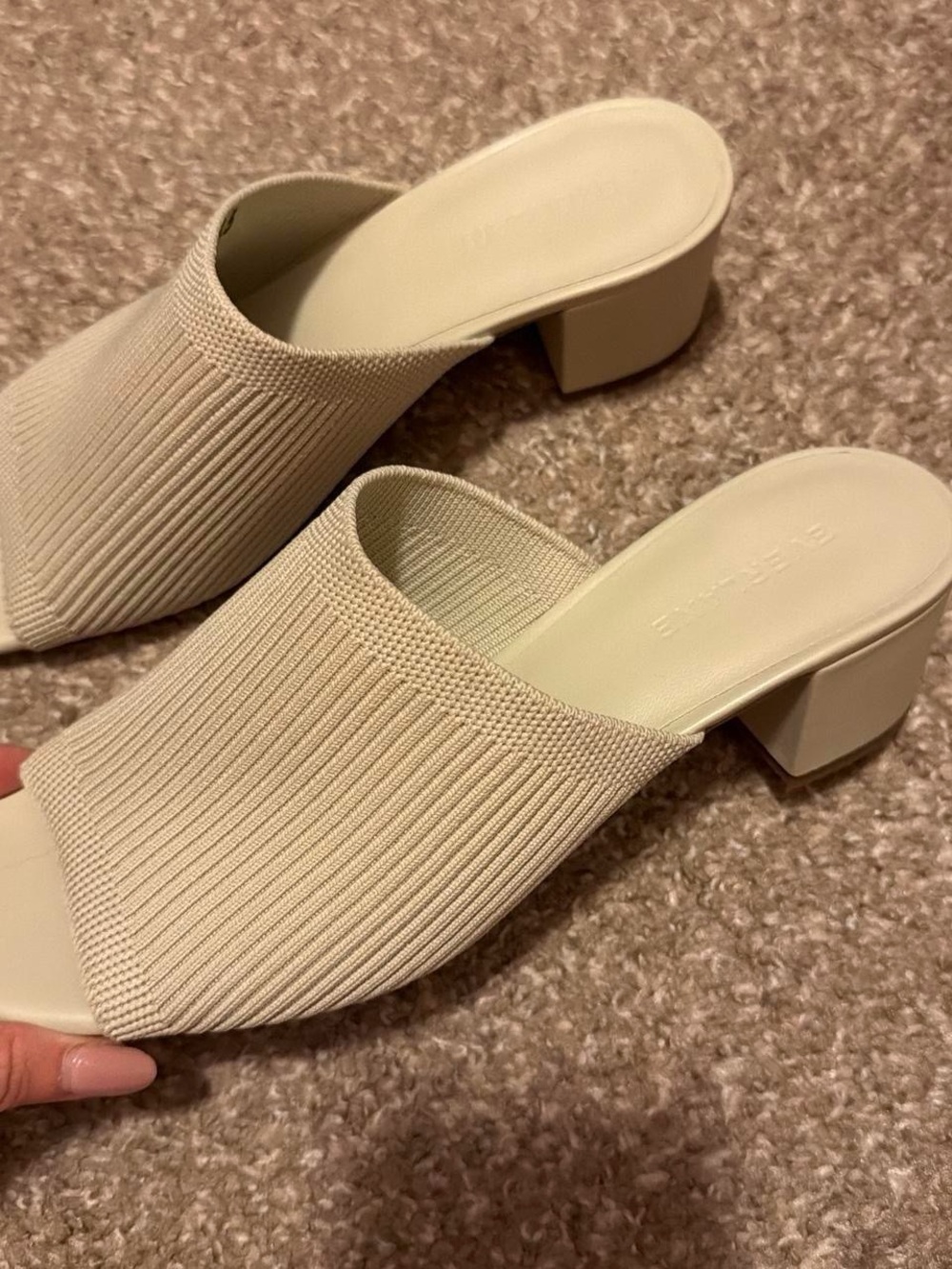 Everlane Knit Block Heel Mules